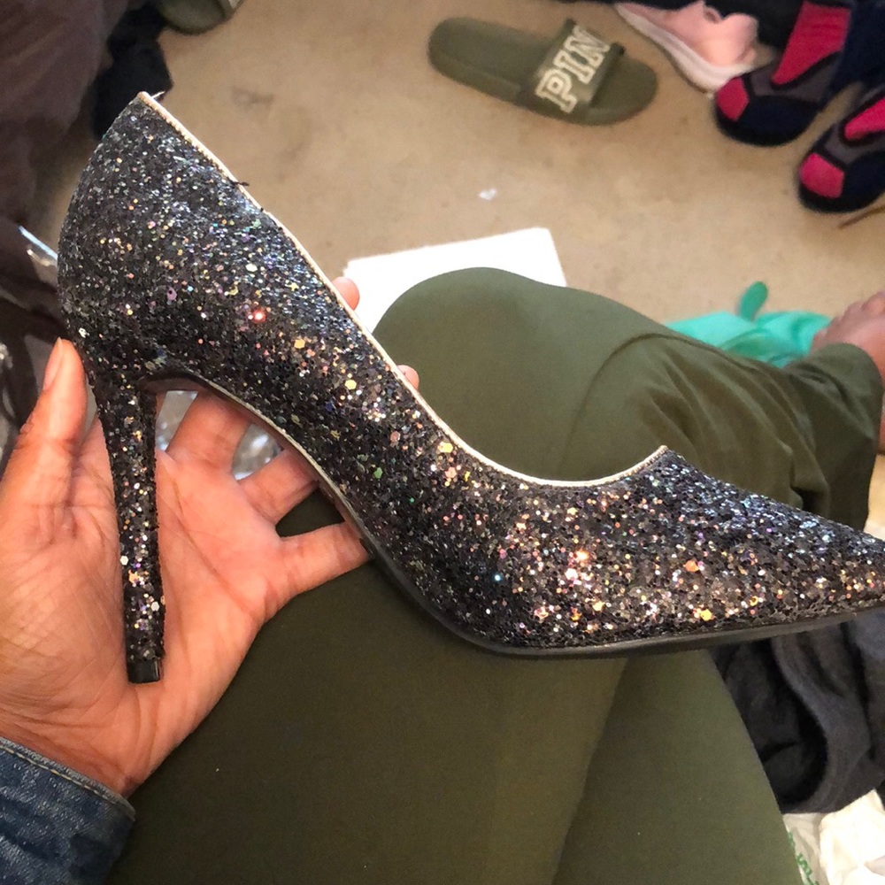 Sequin glitter shoes